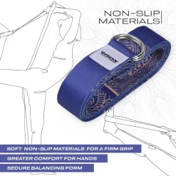 RDX F16 D-Ring Steel Buckle Cotton Yoga Strap