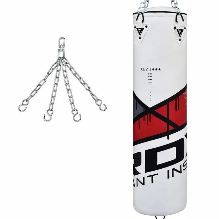 RDX F7 Ego 4ft / 5ft 2-in-1 Red Punching Bag for MMA, Muay Thai, Kickboxing Set