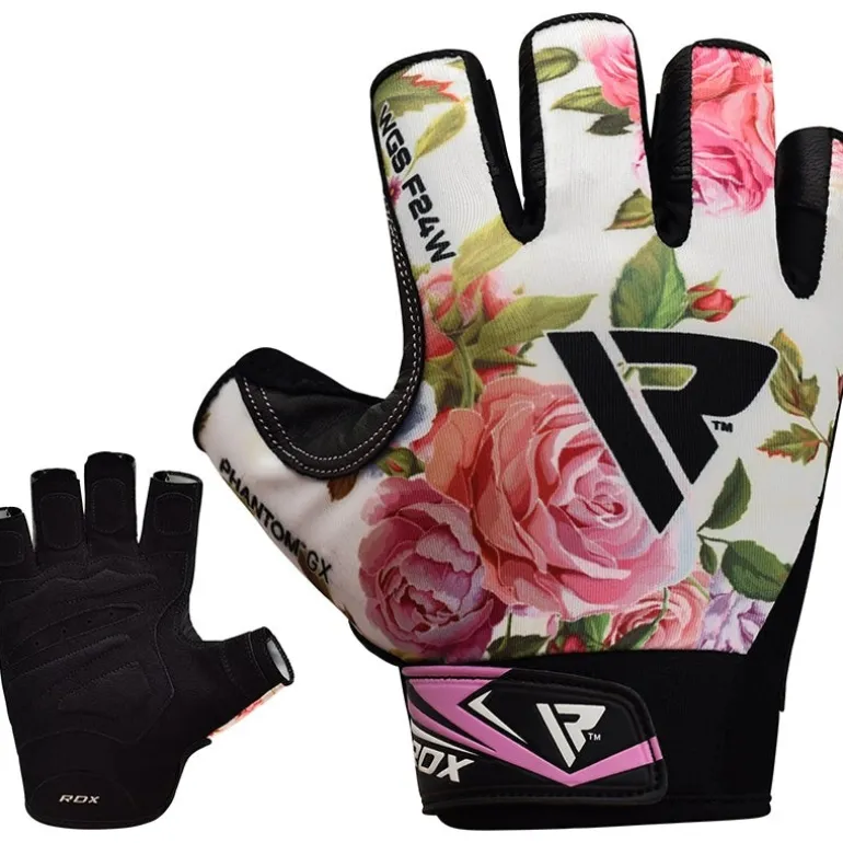 RDX F24 Floral Gym Workout Gloves for Women
