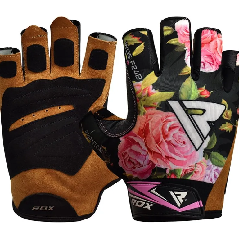 RDX F24 Floral Gym Workout Gloves for Women