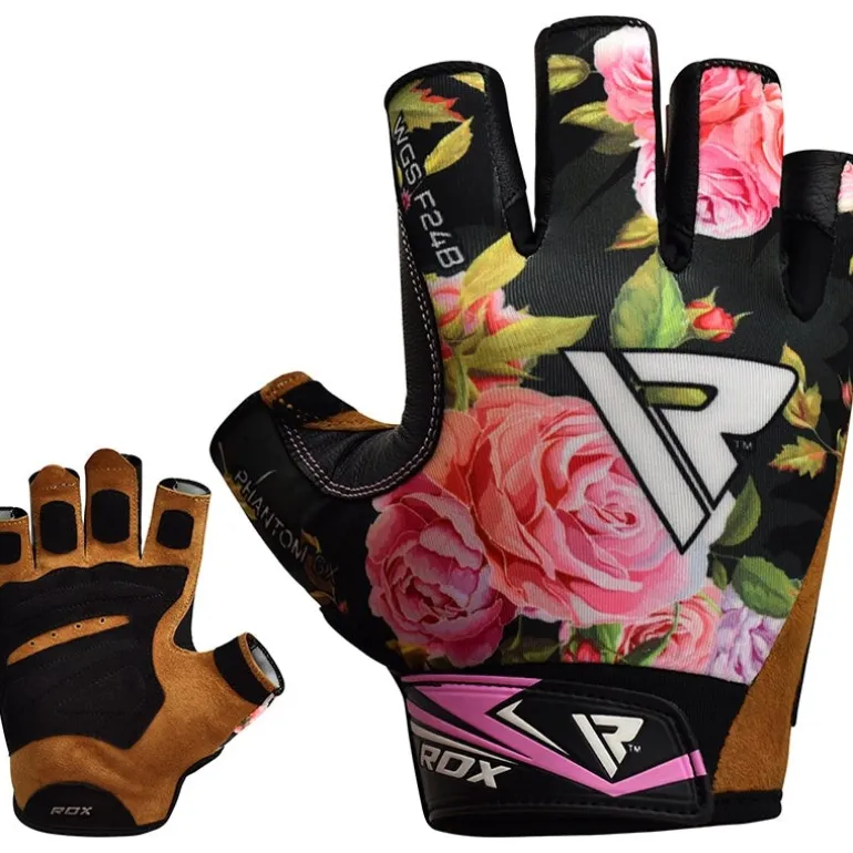 RDX F24 Floral Gym Workout Gloves for Women