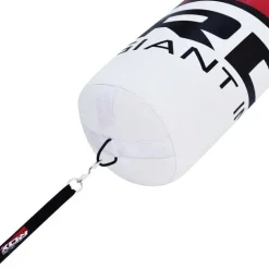 RDX F7 4ft / 5ft 3-in-1 Ego White / Red Training Punch Bag with Mitts Set