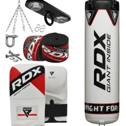 RDX F1 4ft / 5ft 8-in-1 Punch Bag with Bag Mitts Set