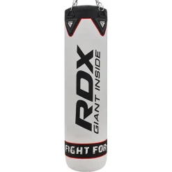 RDX F1 4ft / 5ft 3-in-1 White Punching Bag with Mitts Set