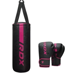 RDX F6 2FT KARA Kids Punch Bag & 6oz Gloves