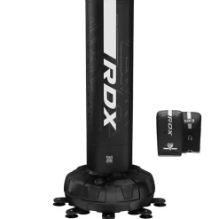 RDX F6 6ft Kara White Free Standing Punch Bag With Mitts Set
