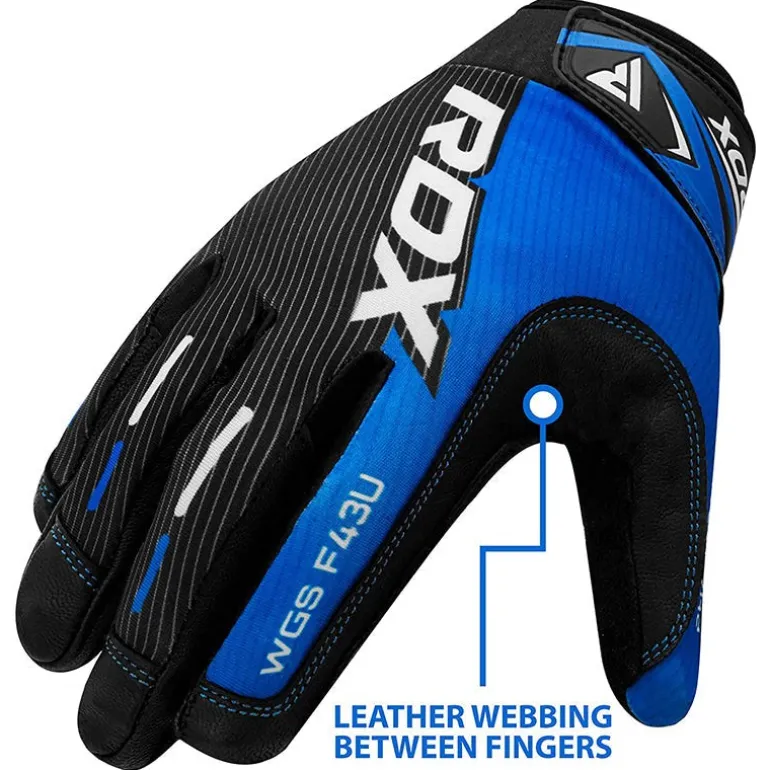 RDX F43 Full Finger Heavy Weightlifting Gym Gloves