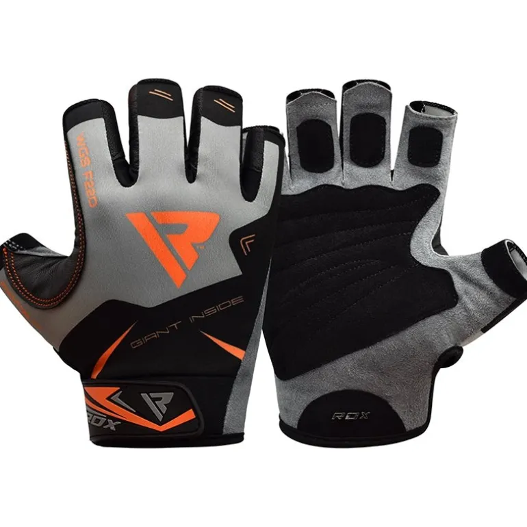 RDX F22 Half Finger Solid Grip Weight Lifting Training Gym Gloves