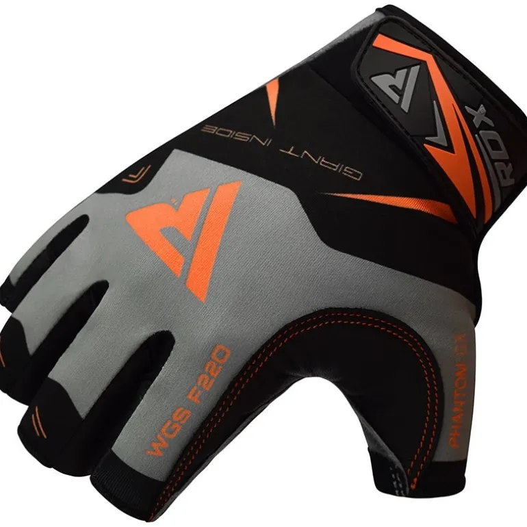 RDX F22 Half Finger Solid Grip Weight Lifting Training Gym Gloves