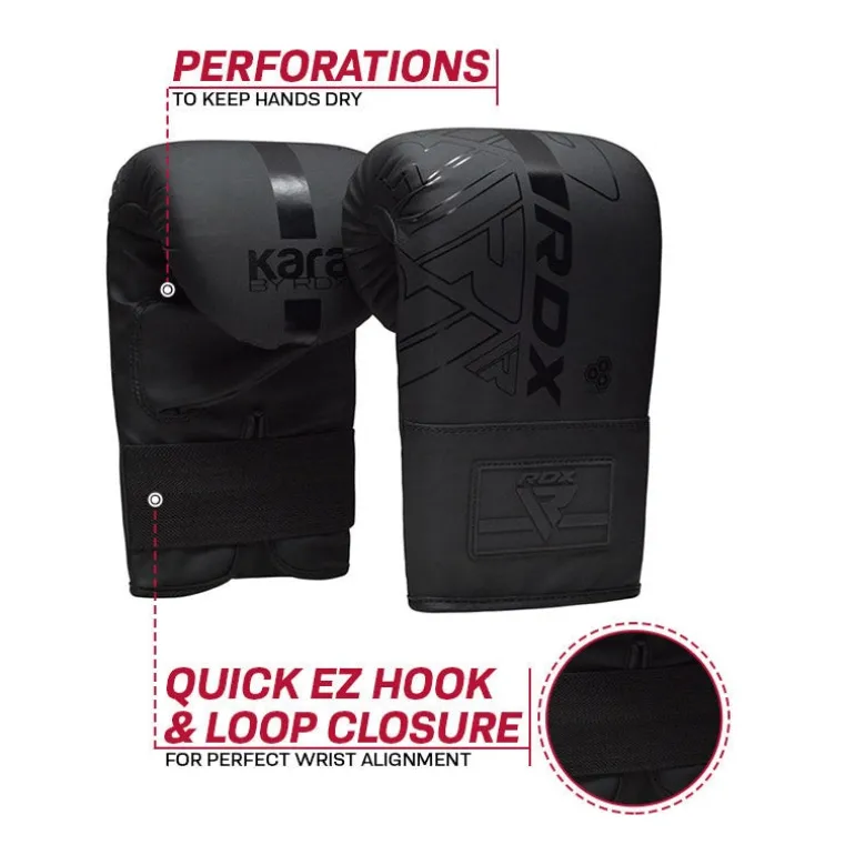 RDX F6 KARA Bag Gloves 4oz Black