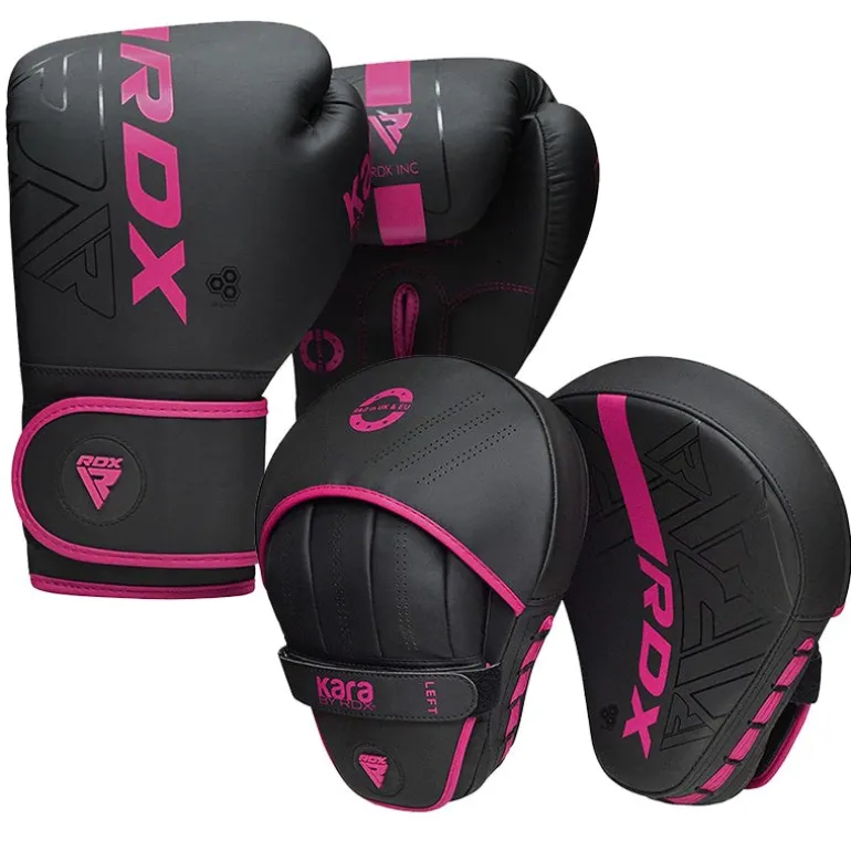 RDX F6 KARA Boxing Gloves & Focus Pads