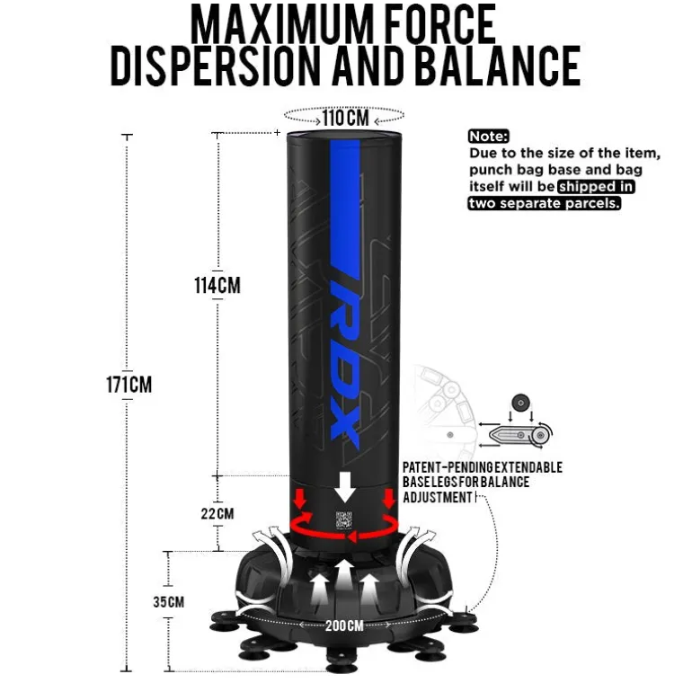 RDX F6 KARA 5-ft Free-standing Punching Bag