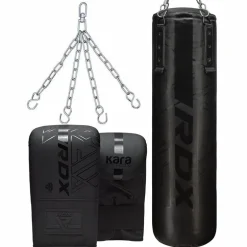 RDX F6 KARA 4ft / 5ft 3-in-1 Punch Bag & Bag Gloves Set