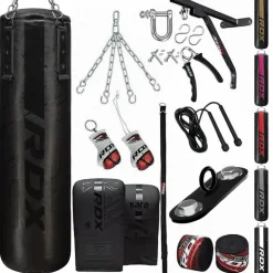 RDX F6 KARA 14-in-1 Punch Bag with Bag Gloves Set