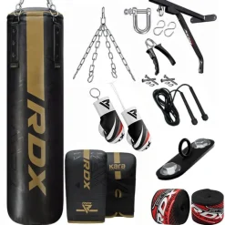 RDX F6 KARA 14-in-1 Punch Bag with Bag Gloves Set