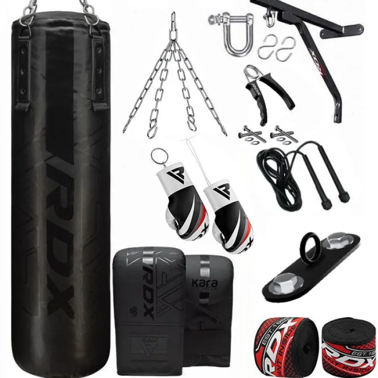 RDX F6 KARA 14-in-1 Punch Bag with Bag Gloves Set