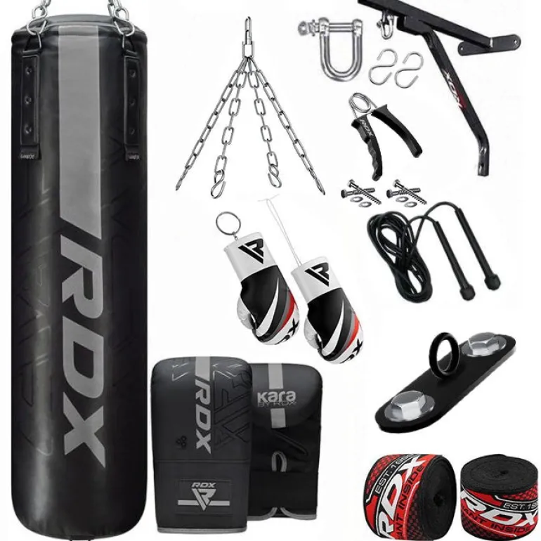 RDX F6 KARA 14-in-1 Punch Bag with Bag Gloves Set