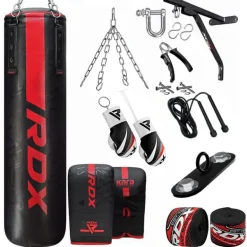 RDX F6 KARA 14-in-1 Punch Bag with Bag Gloves Set