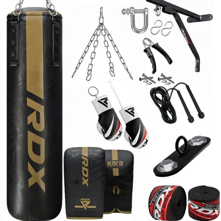 RDX F6 KARA 14-in-1 Punch Bag with Bag Gloves Set