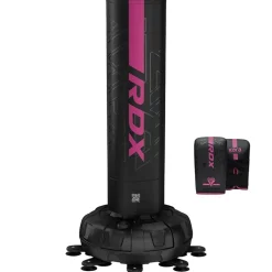 RDX F6 Kara Pink & Black 6Ft Free Standing Punch Bag With Mitts