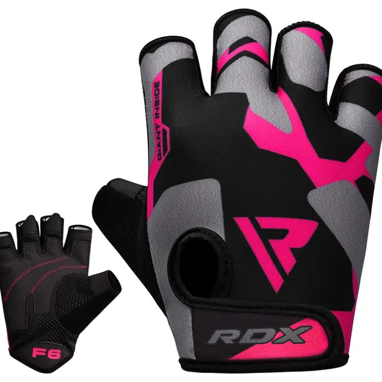 RDX F6 Pink Weightlifting Gym Gloves