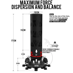 RDX Free-Standing Adult Punch Bag Target Medium Bag 5Ft