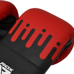 RDX F9R 4ft / 5ft 2-in-1 Black / Red Punch Bag for Boxing & MMA Training Set