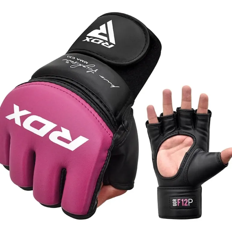 RDX GGR F-12 PLUS MMA Grappling Gloves Pink