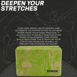 RDX GN EVA Foam High Density Non-Slips Yoga Block