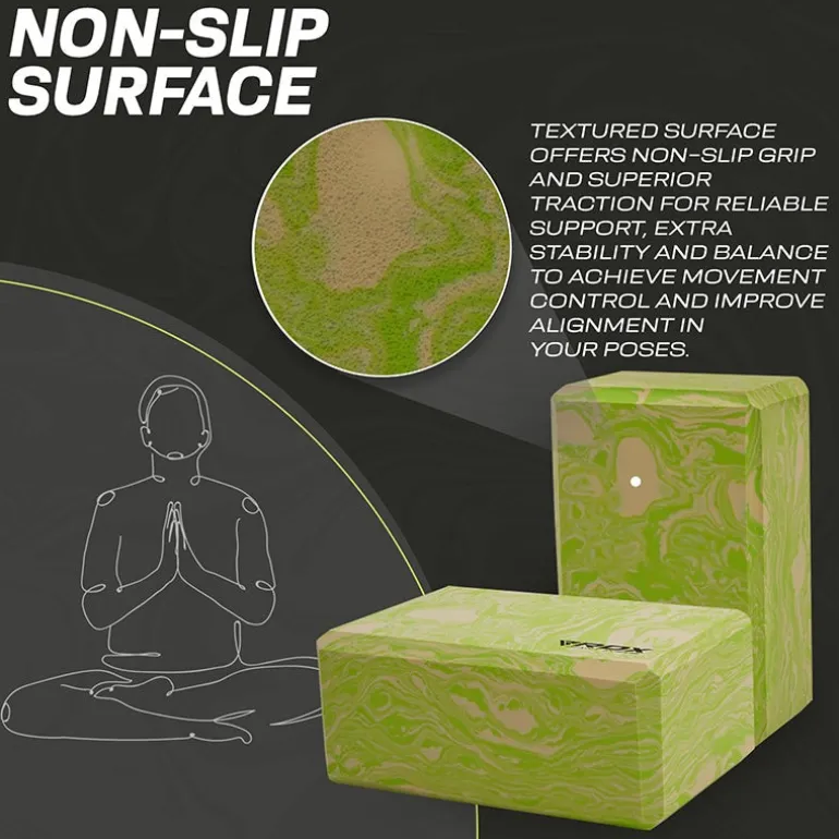 RDX GN EVA Foam High Density Non-Slips Yoga Block