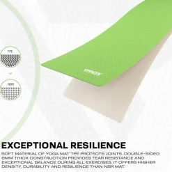 RDX GN 6mm TPE Yoga Mat
