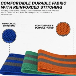 RDX Heavy-Duty Fabric Resistance Training Bands for Fitness