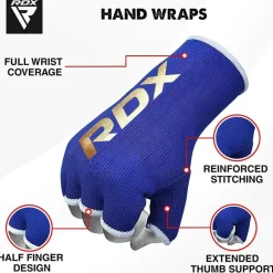 RDX HY Inner Gloves Elasticated Half Finger for Boxing, MMA Knuckle Protection OEKO-TEX®Standard 100 certified
