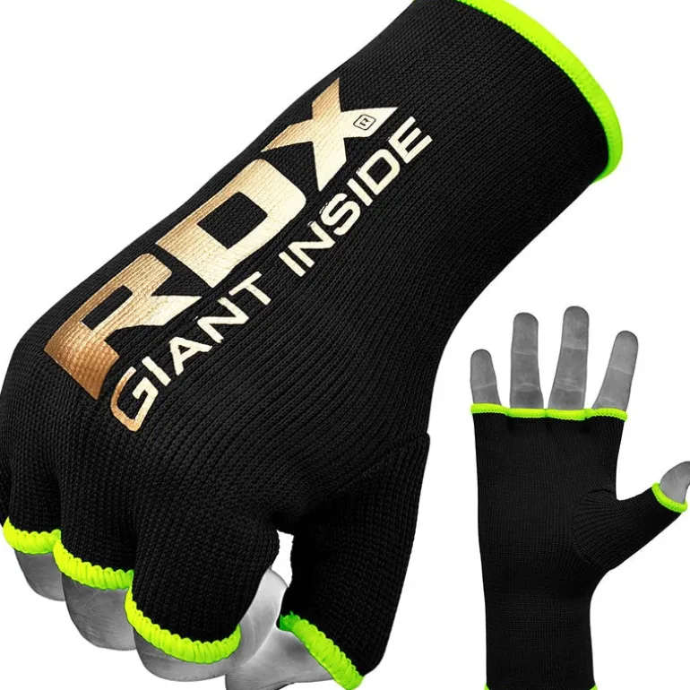 RDX HY Inner Gloves Elasticated Half Finger for Boxing, MMA Knuckle Protection OEKO-TEX®Standard 100 certified