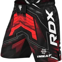 RDX IMMAF Approved MMA Fight & Training Shorts Red