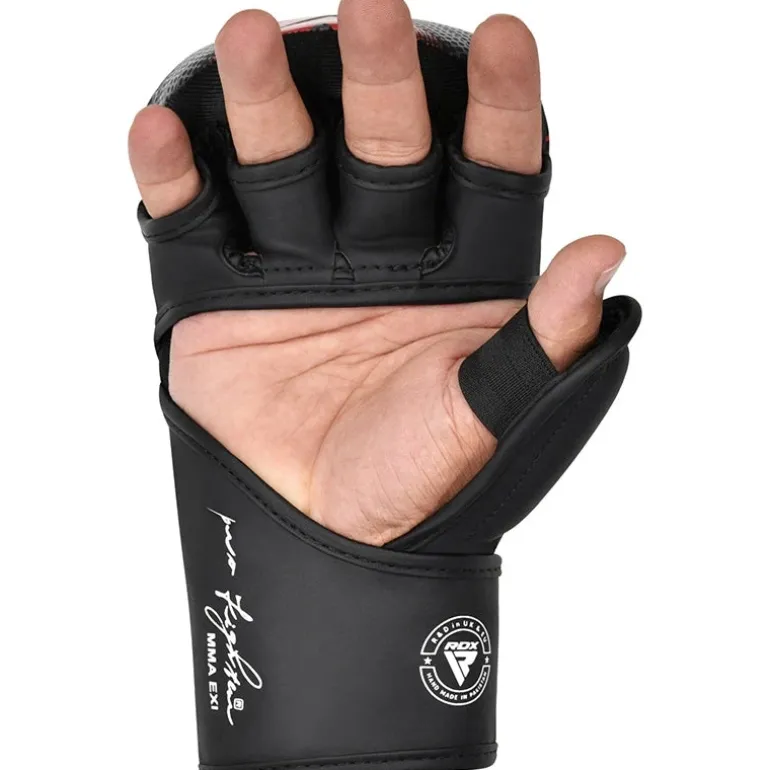 RDX IMMAF Approved Shooter Grappling Gloves Red