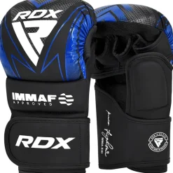 RDX IMMAF Approved Shooter Grappling Gloves Blue