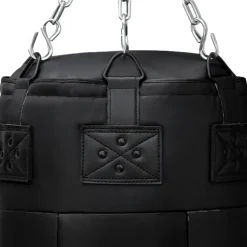 RDX 3-in-1 Angle Punch Bag Full Black with Gloves Set