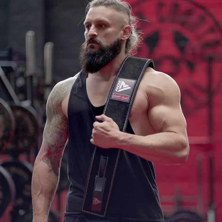 RDX 4 INCH IPL / USPA & World Powerlifting Congress APPROVED Powerlifting Leather Gym Belt