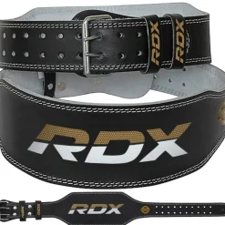 RDX 6 Inch Leather Gym Belt