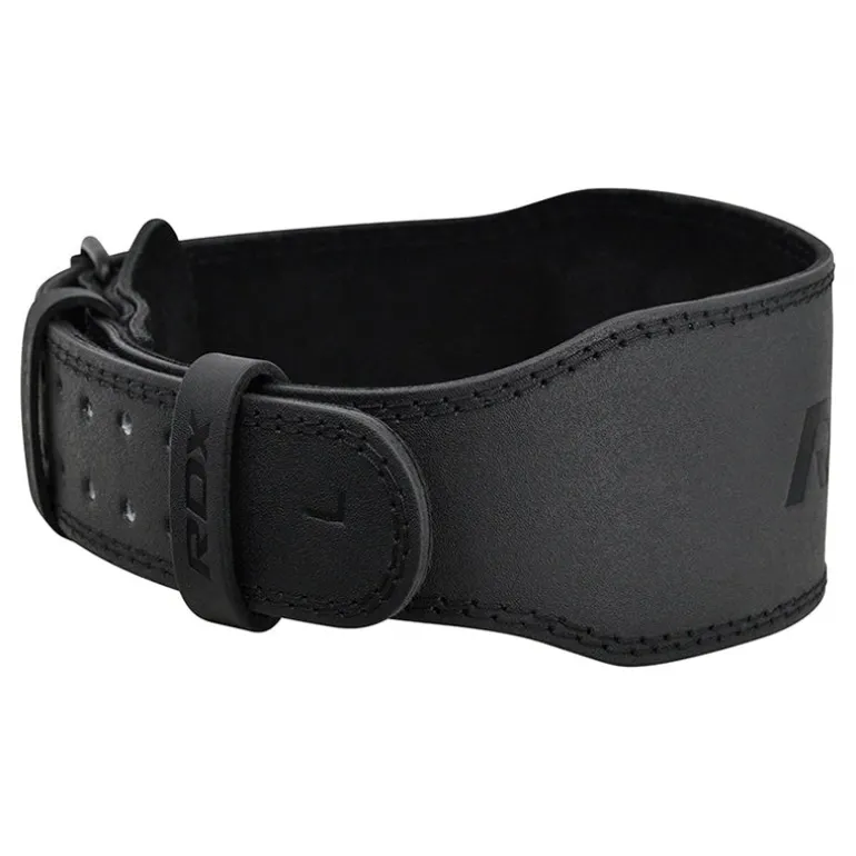 RDX 4 Inch Leather Weightlifting Gym Belt