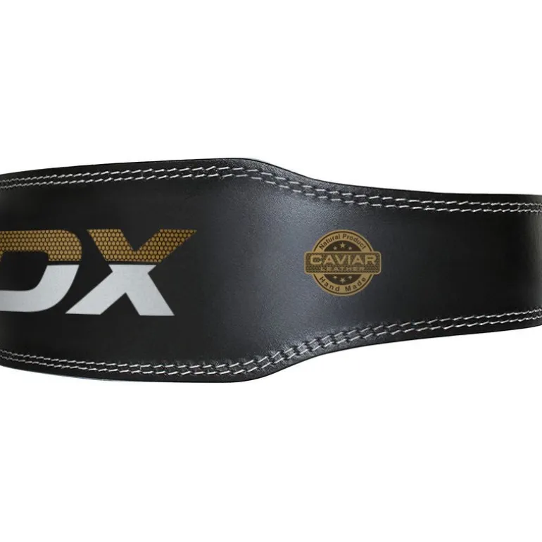 RDX 4 Inch Leather Weightlifting Gym Belt
