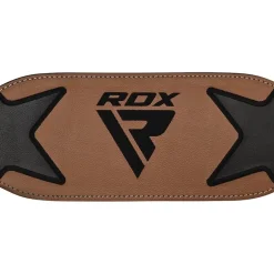 RDX 6 Inch Leather Weightlifting Gym Belt