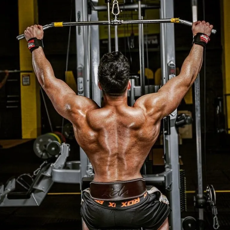 RDX 4 Inch Leather Weightlifting Belt