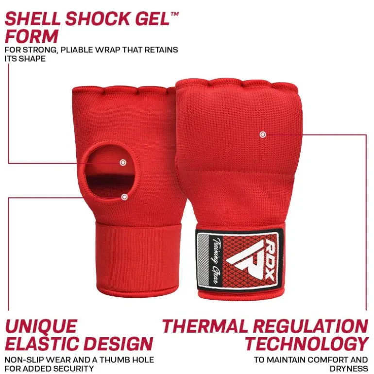 RDX IS Gel Padded Inner Gloves Hook & Loop Wrist Strap For Knuckle Protection OEKO-TEX® Standard 100 Certified