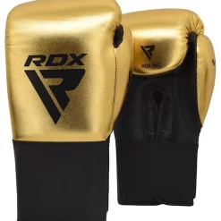 RDX J13 KIDS 8oz Golden Boxing Gloves & Pads Set