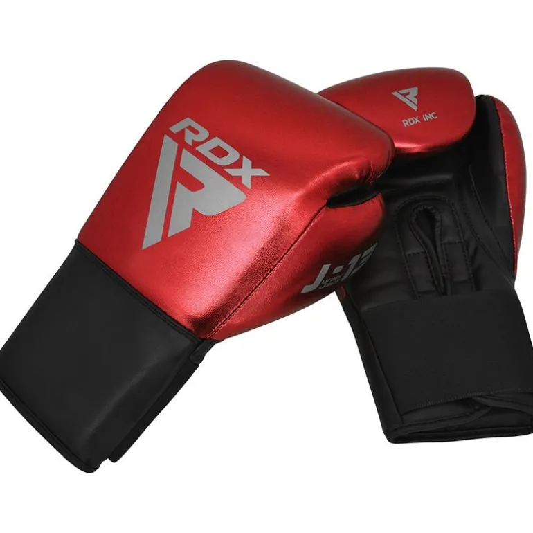 RDX J13 KIDS 8oz Red boxing gloves and focus Pads Set