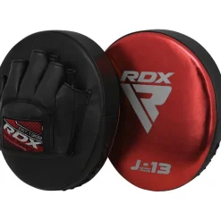 RDX J13 KIDS 8oz Red boxing gloves and focus Pads Set