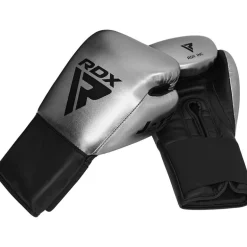 RDX J13 KIDS 8oz SILVER Boxing Gloves & Pads Set