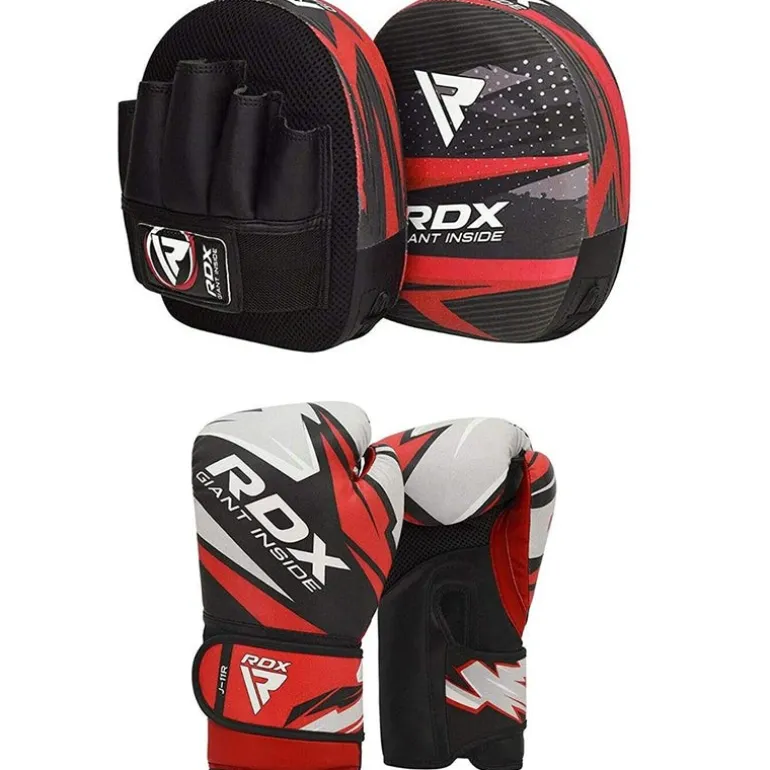 RDX J11 6oz Boxing Gloves & Focus Pad Set